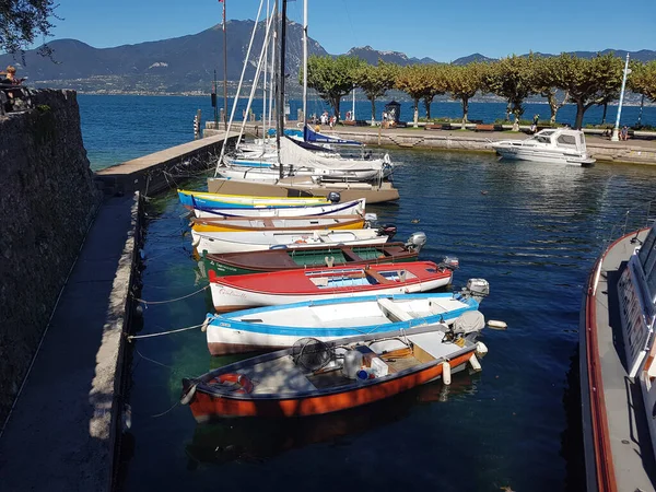 Hafen Torri Del Benaco Gardasee —  Fotos de Stock