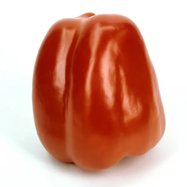 Pimiento Rojo Aislado Sobre Fondo Blanco — Foto de Stock