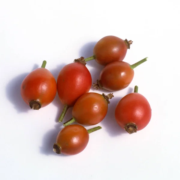 Φρέσκες Κόκκινες Ντομάτες Λευκό Φόντο — Φωτογραφία Αρχείου