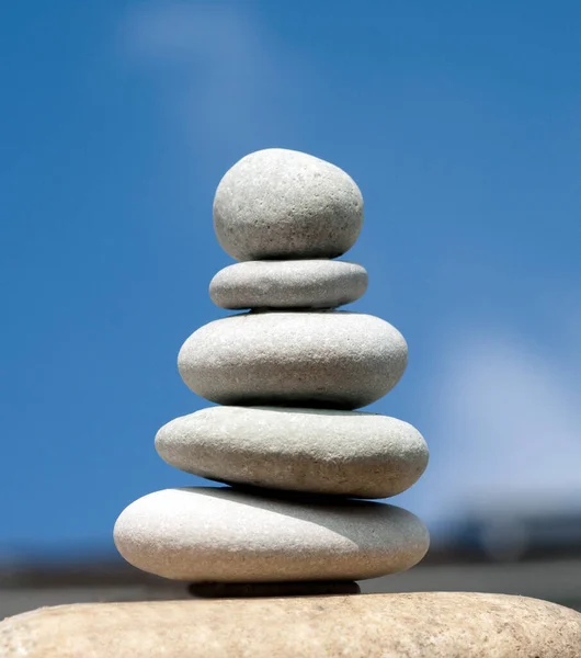 Stack Stones Beach — Stock Photo, Image