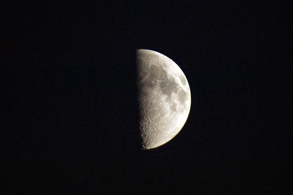 Lune Dans Ciel Nocturne — Photo