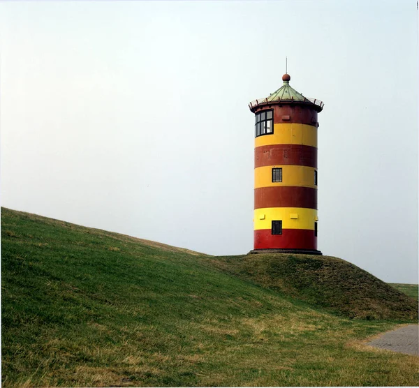 Faro Sulla Costa Dell Isola Dello Stato Del Nord Del — Foto Stock