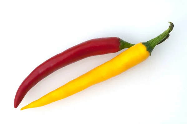 Red Hot Chilli Pepř Izolované Bílém Pozadí — Stock fotografie