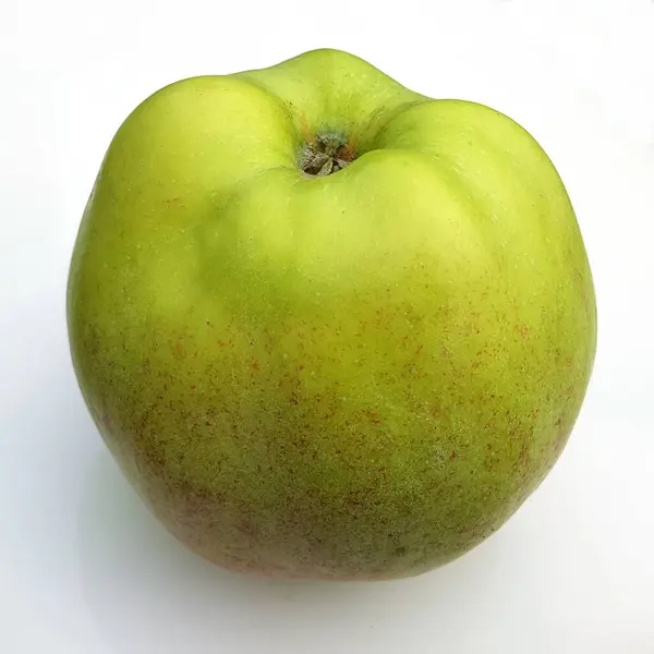 Zöld Apple Elszigetelt Fehér Háttér — Stock Fotó