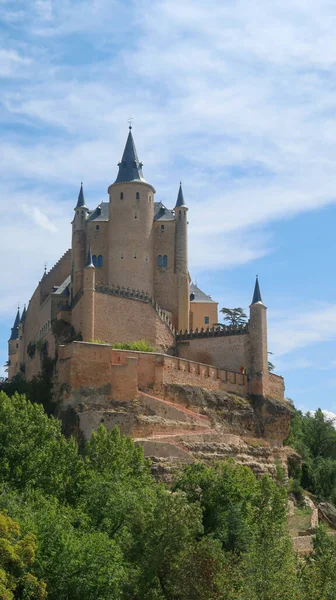 Den Berömda Alcazar Segovia Castilla Leon Spanien — Stockfoto