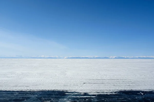 Flutuações Gelo Lago Baikal — Fotografia de Stock