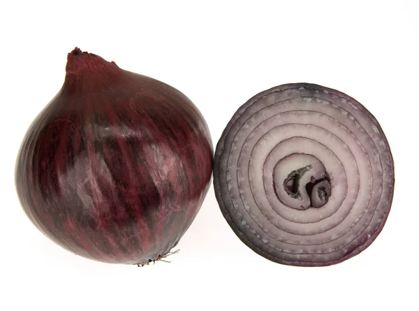 Cebolla Aislada Sobre Fondo Blanco — Foto de Stock