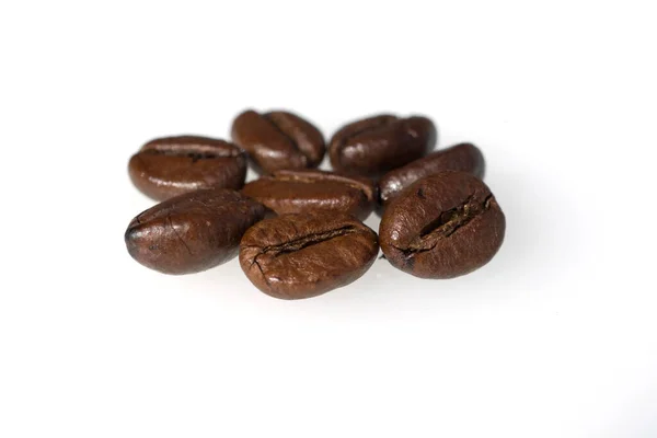 Kávébab Elszigetelt Fehér Alapon — Stock Fotó