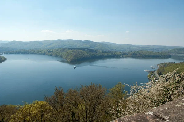 Edersee Waldeck Panorama Ederstausee Ferienregion — стокове фото