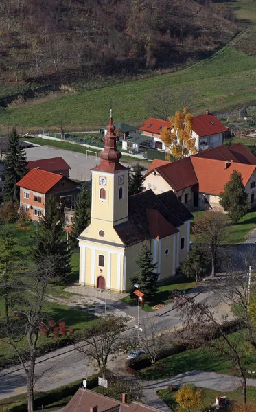 Socken Kyrkan Saint Francis Xavier Vugrovec Kroatien — Stockfoto