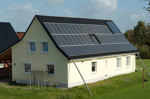 Solární Panely Farmě — Stock fotografie