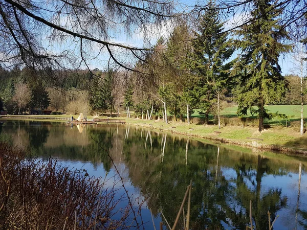 Parkın Güzel Manzarası — Stok fotoğraf