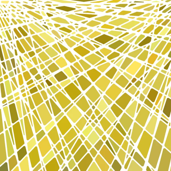 Abstrato Vetor Manchado Vidro Mosaico Fundo Amarelo Marrom — Fotografia de Stock