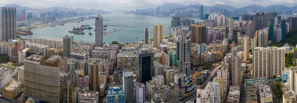 Kwa Wan Hong Kong Mayıs 2019 Hong Kong Şehrinin Hava — Stok fotoğraf