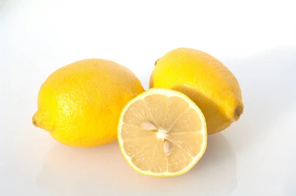 Zitrone Citrus Limon Exotische Frucht Exotisch Suedfrucht —  Fotos de Stock