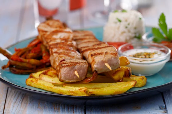 Fried Pork Vegetables Sauce — Stock Photo, Image