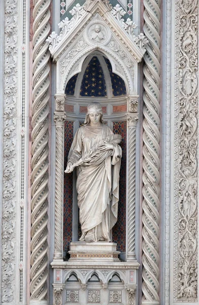 Heilige Reparata Portal Von Cattedrale Santa Maria Del Fiore Kathedrale — Stockfoto