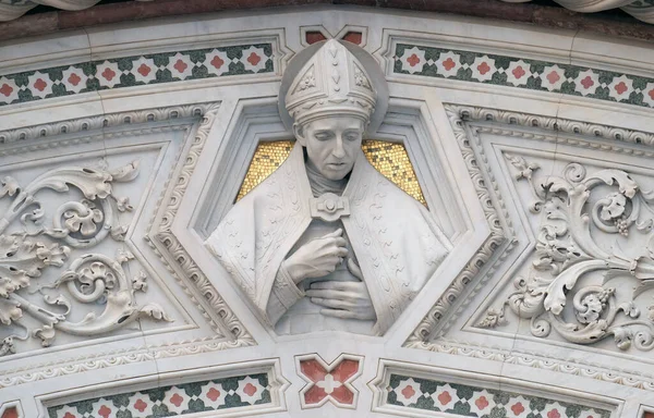 Florentine Saints Portal Cattedrale Santa Maria Del Fiore Cathedral Saint — стокове фото