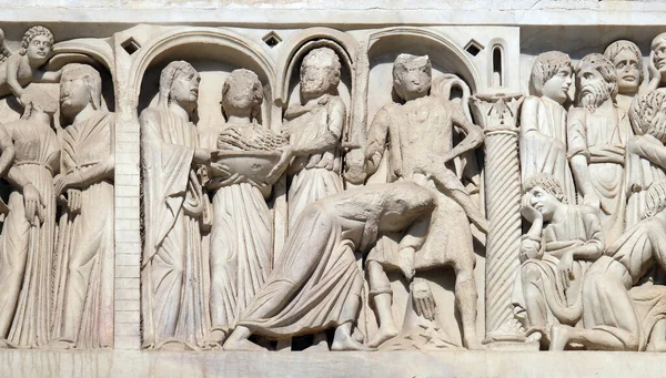 人生からのシーン聖ヨハネ洗礼者 ピサの大聖堂 イタリア — ストック写真