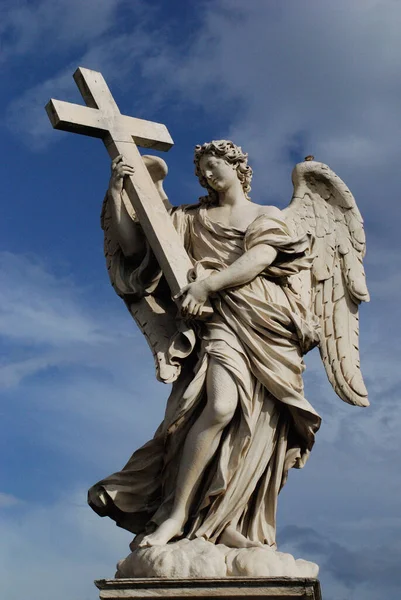 Statue Angel City Rome Italy — Stock Photo, Image