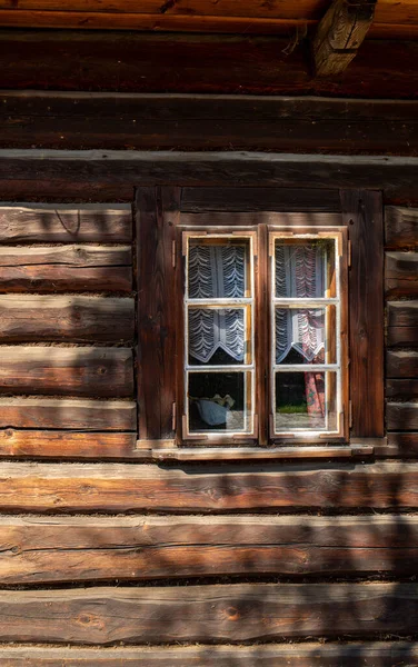 Старый Деревянный Дом Деревне — стоковое фото
