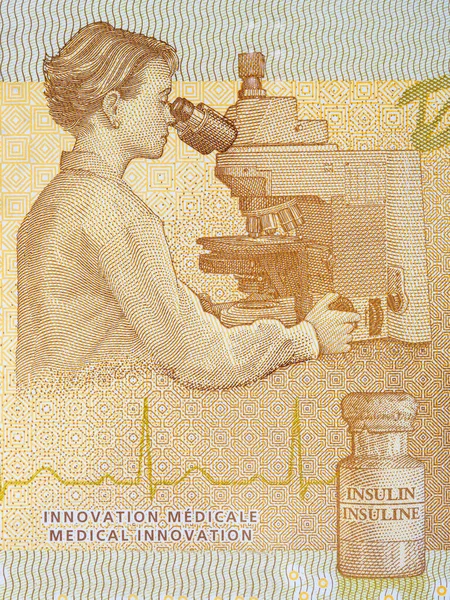 Ιατρική Έρευνα Από Καναδικά Χρήματα Δολάρια — Φωτογραφία Αρχείου