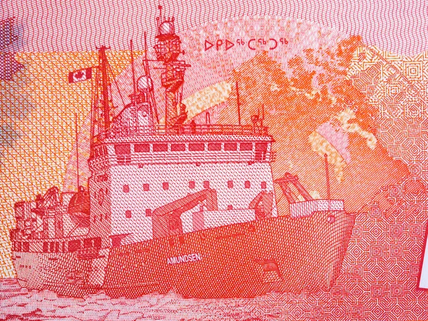 Kanadská Pobřežní Stráž Loď Amundsen Arktidě Kanadských Peněz Dolary — Stock fotografie