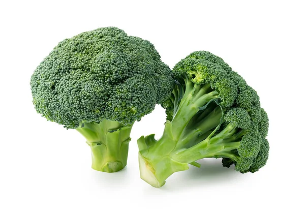 Verse Broccoli Geïsoleerd Witte Achtergrond — Stockfoto