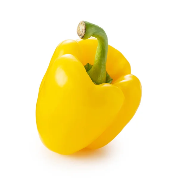 Yellow Bell Pepper Isolated White Background — Stock Photo, Image