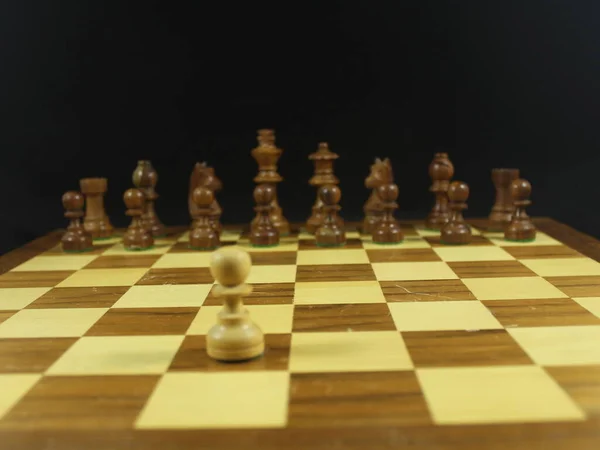 Vacker Schack Spel Med Olika Siffror Strategi Kul Kultur — Stockfoto
