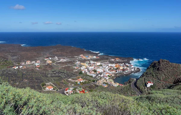 Hög Vinkel Utsikt Över Tamaduste Den Nordöstra Kusten Hierro Kanarieöarna — Stockfoto