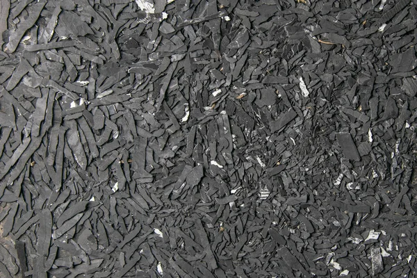 Fondo Superficie Abstracto Textura Carbón Negro Vista Superior — Foto de Stock