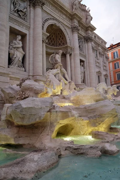 Фонтан Треві Римі Fontana Trevi Одна Найвідоміших Пам Яток Риму — стокове фото