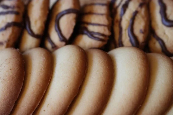 Köstliche Kekse Mit Einem Erstaunlichen Aussehen Und Einem Exquisiten Geschmack — Stockfoto