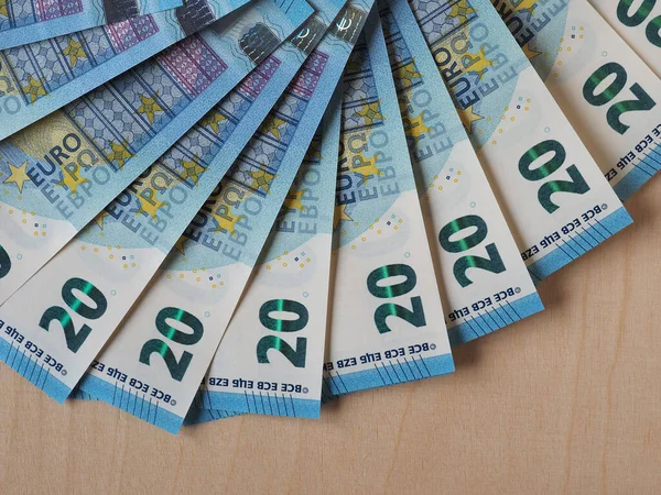 Billetes Monedas Euros Eur Moneda Unión Europea — Foto de Stock