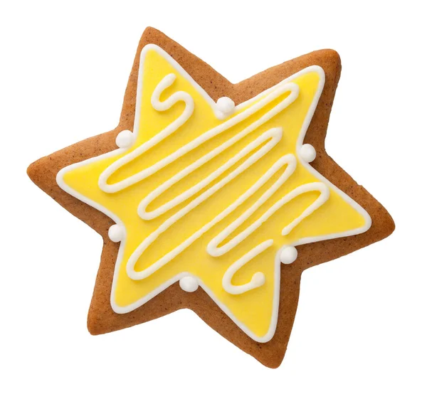 Pepparkakor Cookie Isolerad Vit Bakgrund — Stockfoto