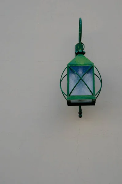 Alte Lampe Einer Wand — Stockfoto