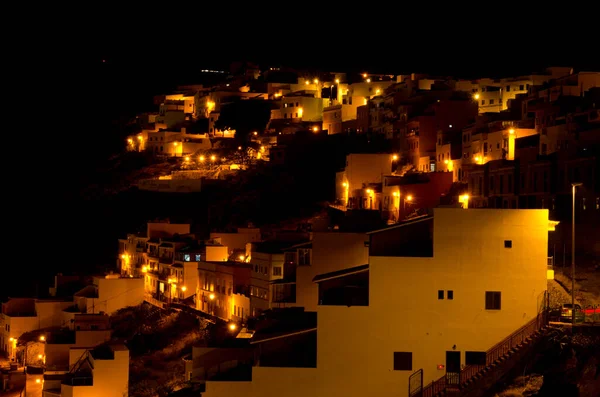 District Las Lomadas Nachts San Sebastian Gomera Gomera Canarische Eilanden — Stockfoto