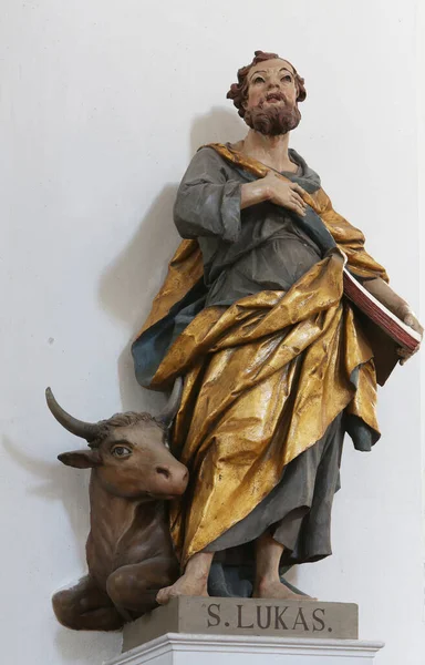 Evangelist Aziz Luke Almanya Ellwangen Deki Aziz Vitus Bazilikası — Stok fotoğraf