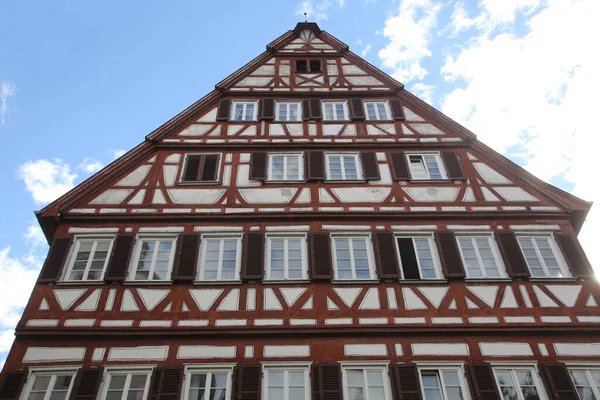 Casa Antigua Entramado Madera Tubingen Alemania —  Fotos de Stock