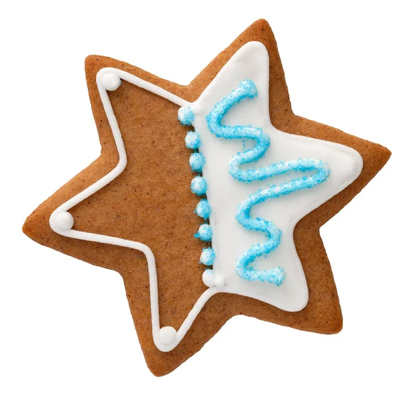 Gingerbread Cookies Isolated White Background — Stock Photo, Image