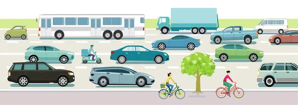 Cars City Vector Illustration — Stock Photo, Image