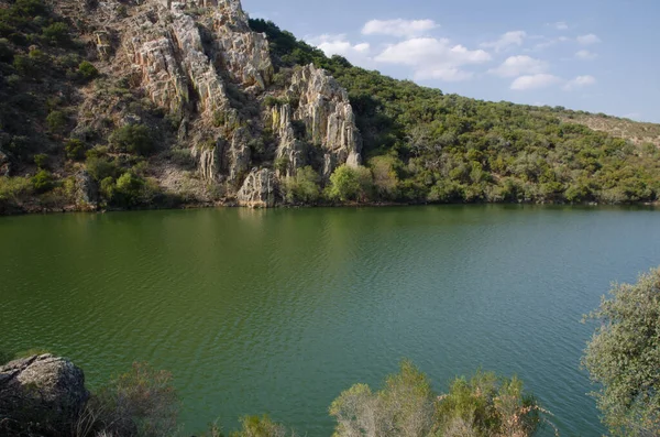 Portilla Del Tietar Tietar Nehri Uçurumları Monfrague Ulusal Parkı Caceres — Stok fotoğraf