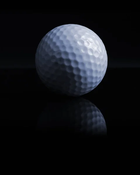 Golf Ball Black Background — Stock Photo, Image