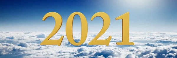 Renderização Novo Ano 2020 — Fotografia de Stock