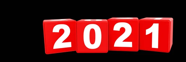 Nieuwjaar 2019 Rendering — Stockfoto