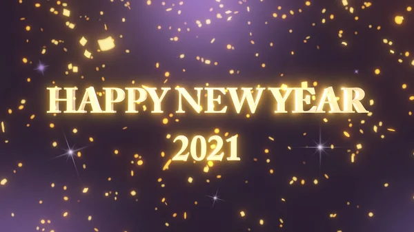 Gelukkig Nieuwjaar 2019 Met Gouden Glitter Achtergrond — Stockfoto