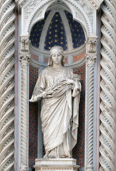 Saint Reparata Portal Cattedrale Santa Maria Del Fiore Καθεδρικός Ναός — Φωτογραφία Αρχείου