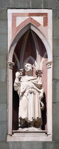 Profeta Barbudo Por Nanni Bartolo Campanile Cattedrale Santa Maria Del — Foto de Stock