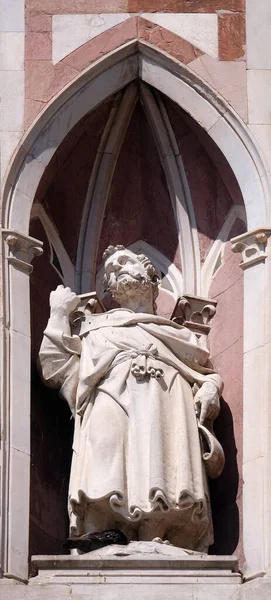 Bearded Prophet Nanni Bartolo Campanile Bell Tower Cattedrale Santa Maria — Stock Photo, Image